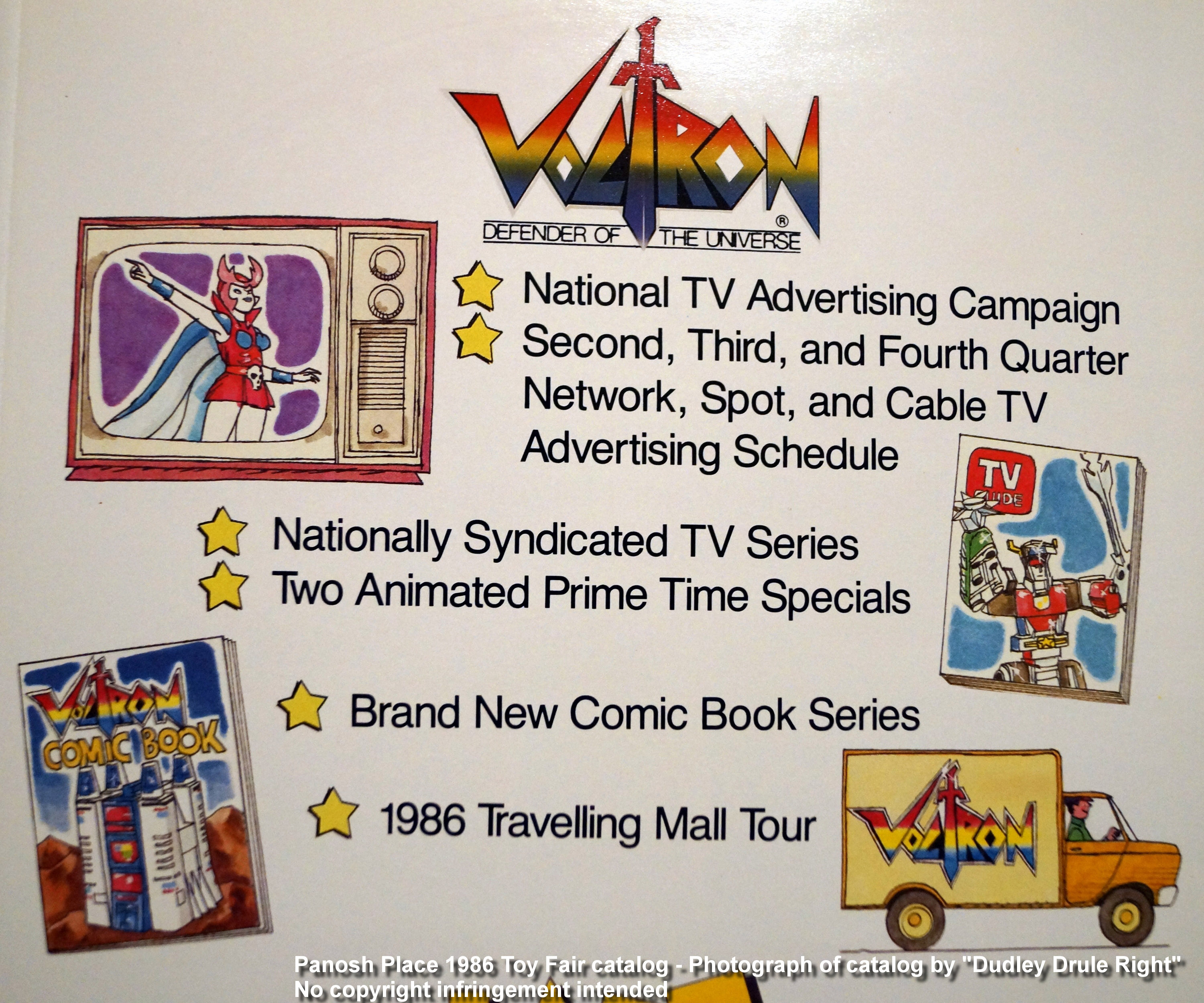 Panosh Place 1986 Toy Fair Catalog - Advertising/Promotion Schedule Insert
