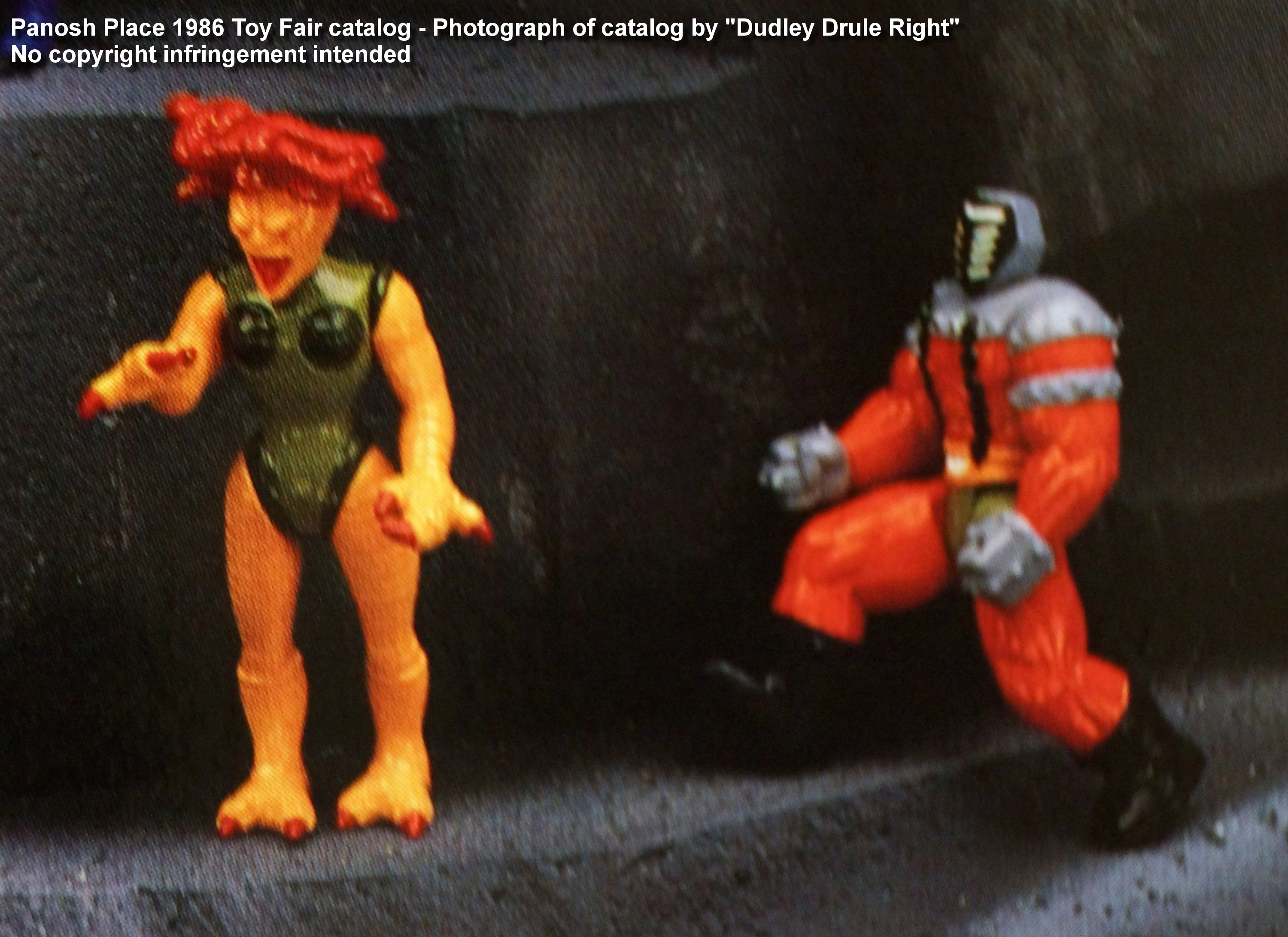Panosh Place 1986 Toy Fair Catalog - Page 27 (Voltron Robeast Medusa, Robeast Cyclops action figures)